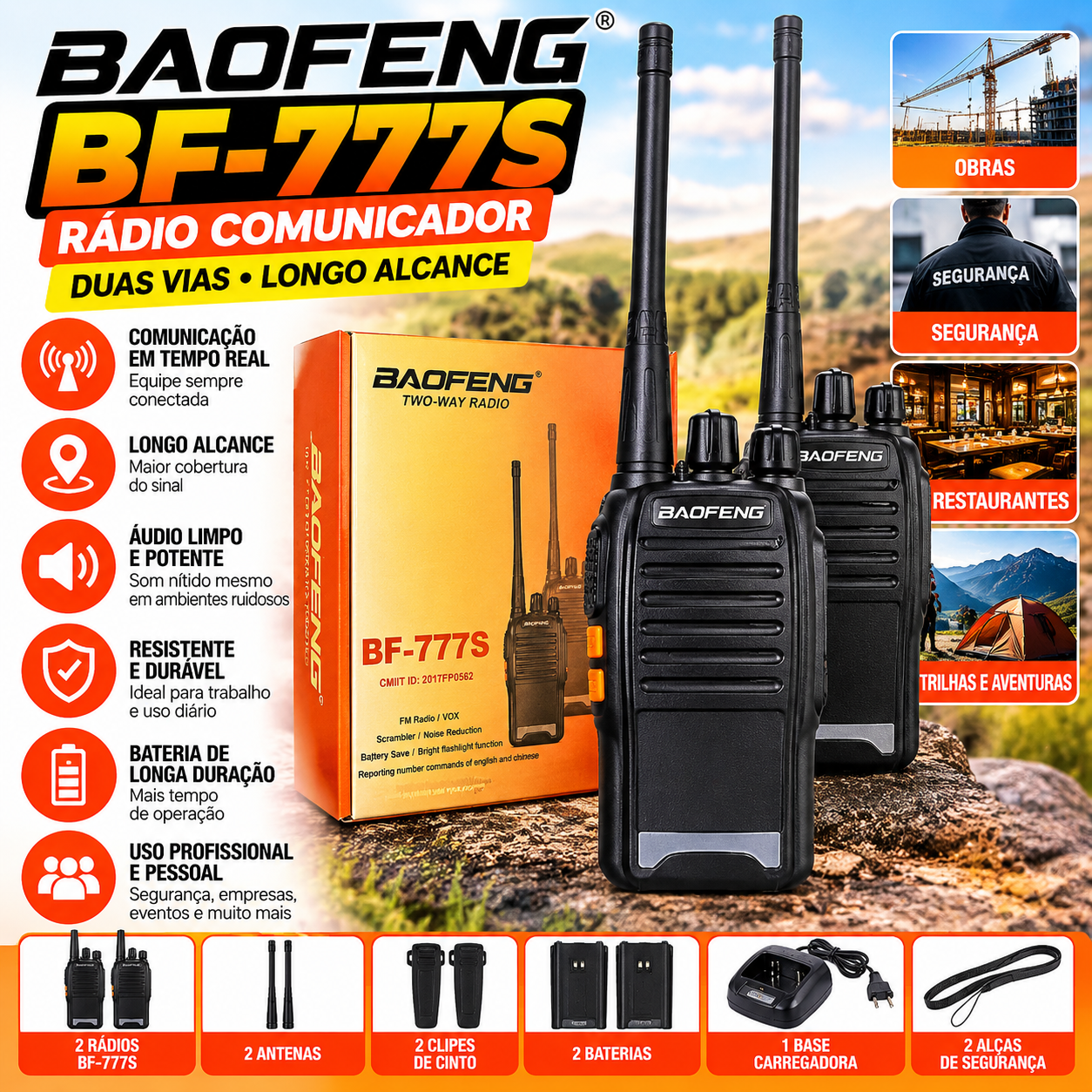 Rádio Comunicador 777 Fornecedor de Atacado para Lojista Revenda Caixa