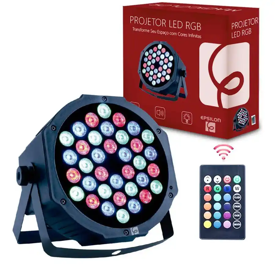 Refletor LED Multicolorido Fornecedor de Atacado para Lojista Revenda Caixa