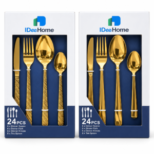 Kit de Talheres Dourado Fornecedor de Atacado para Lojista Revenda Caixa