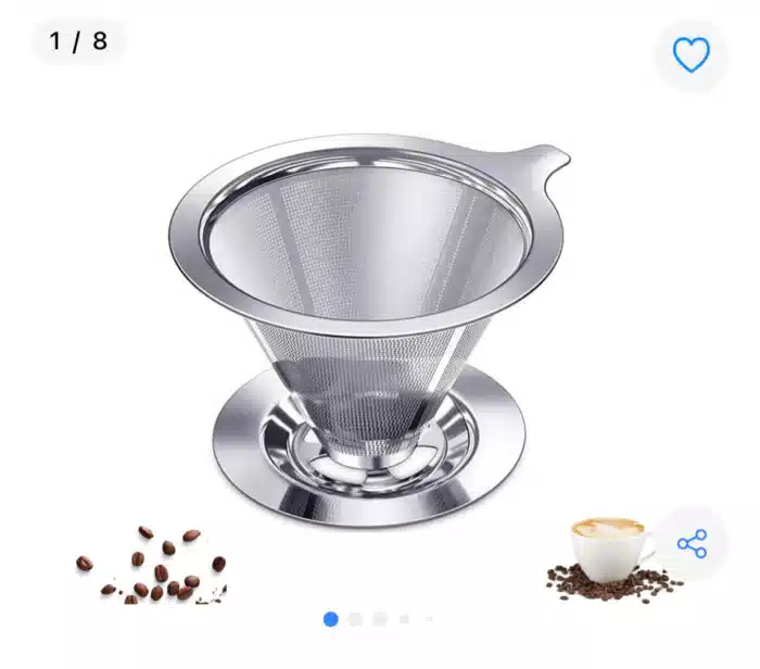 Coador de Café Metálico Fornecedor de Atacado para Lojista Revenda Caixa