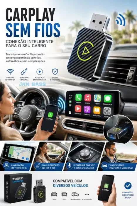 Car Play Carro Bluetooth Fornecedor de Atacado para Lojista Revenda Caixa