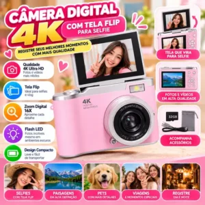 Câmera Fotográfica Digital LCD Fornecedor de Atacado para Lojista Revenda Caixa