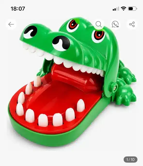 Brinquedo Dentista Crocodilo Fornecedor de Atacado para Lojista Revenda Caixa