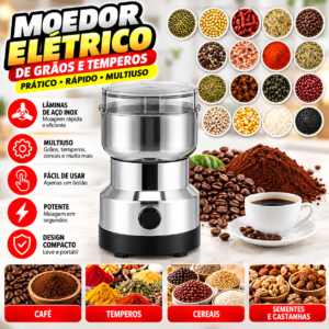 Moedor Eletrônico de Grãos Fornecedor de Atacado para Lojista Revenda Caixa