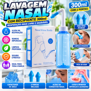 Lavador Nasal Fornecedor de Atacado para Lojista Revenda Caixa
