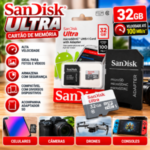 Cartão de Memória 32 GB Fornecedor de Atacado para Lojista Revenda Caixa
