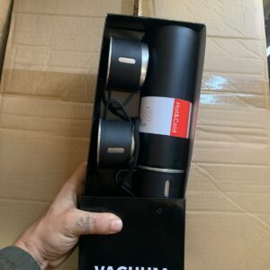 Kit Garrafa Térmica Inox 500ml com 3 Xícaras Fornecedor de Atacado para Lojista Revenda Caixa