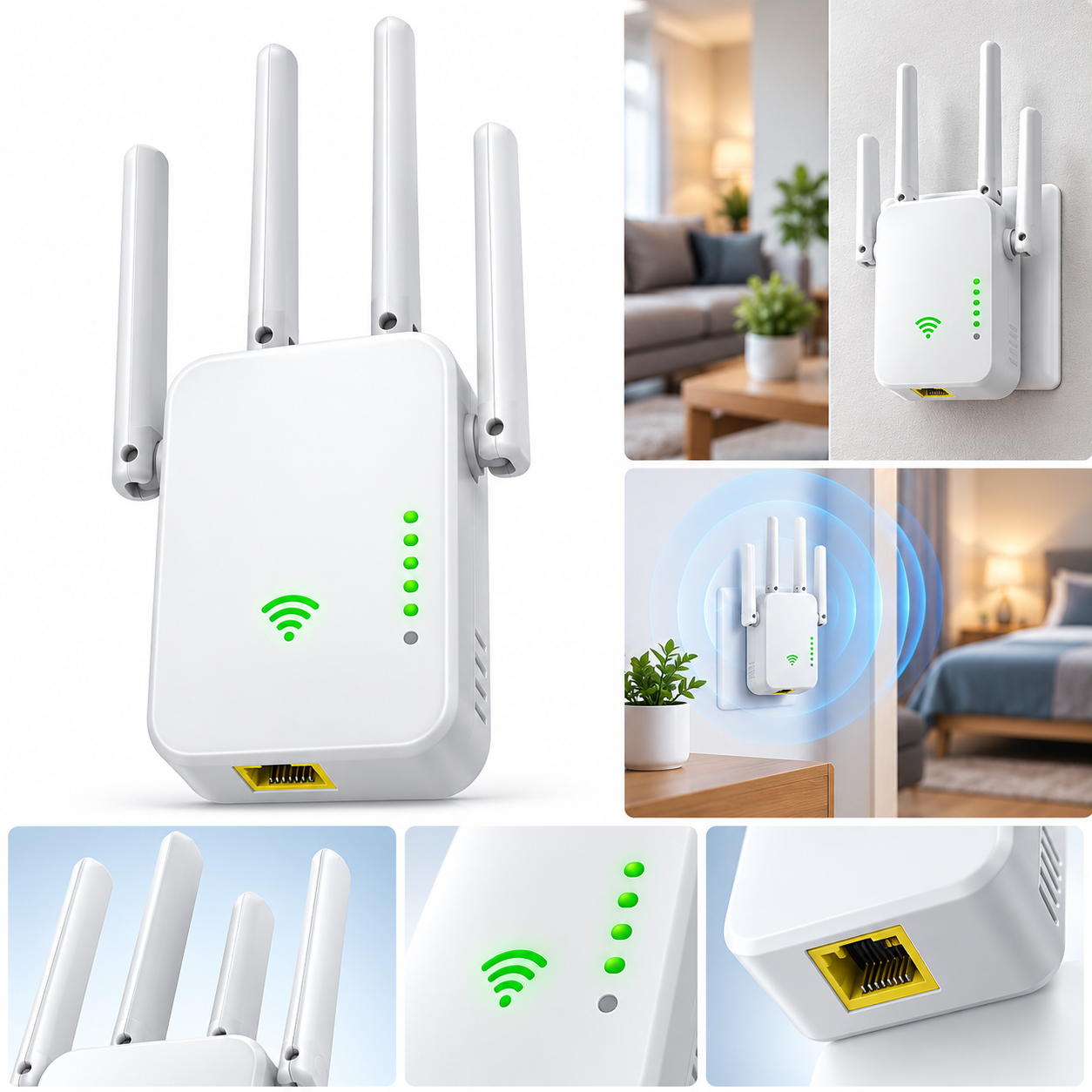 Repetidor de Sinal Wi-Fi com 4 Antenas Fornecedor de Atacado para Lojista Revenda Caixa