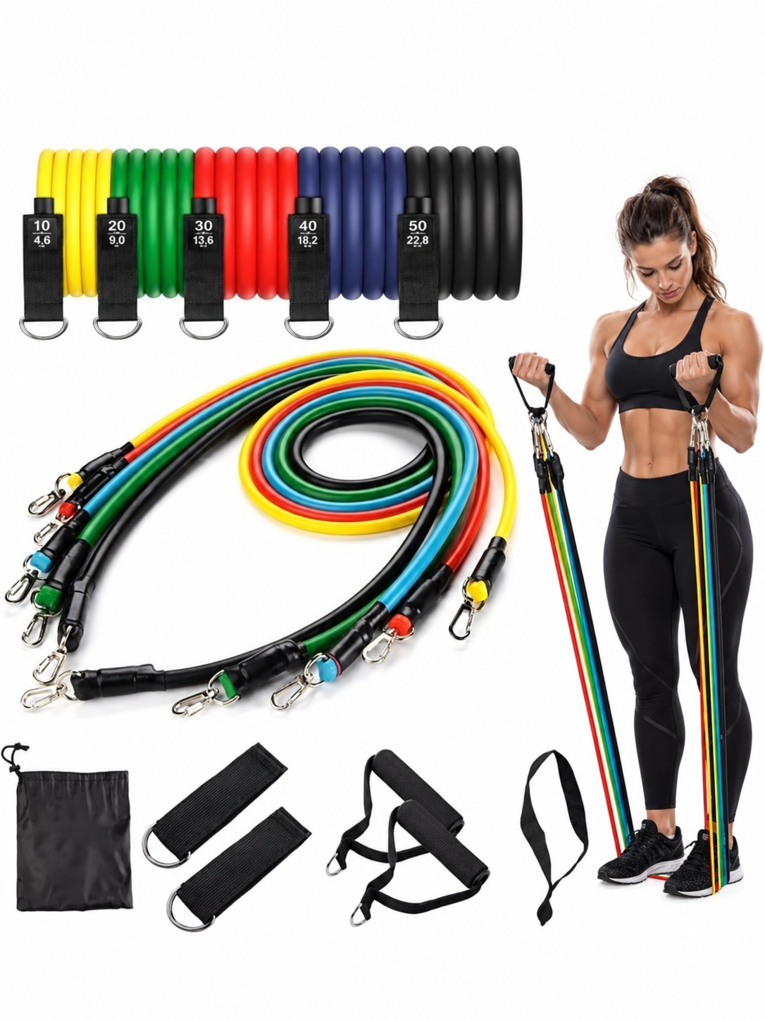 Elásticos Extensores de Resistência para Musculação e Treino Fornecedor de Atacado para Lojista Revenda Caixa