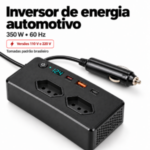 Inversor Automotivo Tomada e USB Fornecedor de Atacado para Lojista Revenda Caixa
