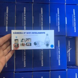 Câmera IP Panorâmica Soquete E27 Visão Noturna Fornecedor de Atacado para Lojista Revenda Caixa