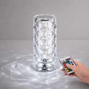 Abajur Luminária Touch Sem Fio Cristal RGB 16 Cores Fornecedor de Atacado para Lojista Revenda Caixa Fechada