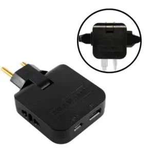 Adaptador Tomada Benjamin Articulado Com Entrada USB C Fornecedor de Atacado para Lojista Revenda Caixa Fechada