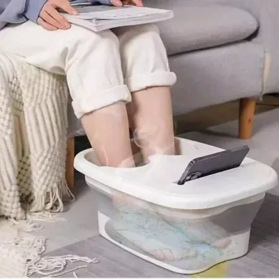 Bacia Para Pés Dobrável Com Suporte Para Celular Fornecedor de Atacado para Lojista Revenda Caixa Fechada