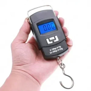 Balança Digital Precisão Mão Pesa Bolsa Sacola Feira Peixe Até 50 Kg Fornecedor de Atacado para Lojista Revenda Caixa Fechada