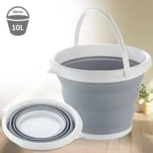 Balde de Silicone Dobrável Retrátil Flexível 10 Litros Fornecedor de Atacado para Lojista Revenda Caixa Fechada