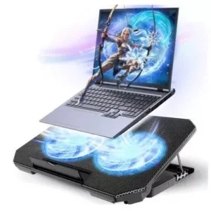 Base Notebook Cooler 2 Ventoinhas Ajustavel com Led Fornecedor de Atacado para Lojista Revenda Caixa Fechada