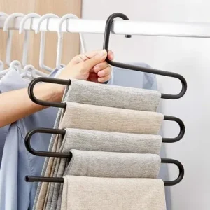 Cabide Para Calças Em Inox Com 5 Divisórias Multifuncional Fornecedor de Atacado para Lojista Revenda Caixa Fechada
