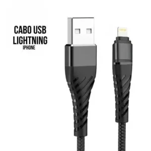 Cabo Carregador USB Lightning 5G 4.8A 1 Metro Fornecedor de Atacado para Lojista Revenda Caixa Fechada