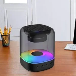 Caixa De Som Bluetooth 5.0 Cristal RGB CS-Q25BT Fornecedor de Atacado para Lojista Revenda Caixa Fechada