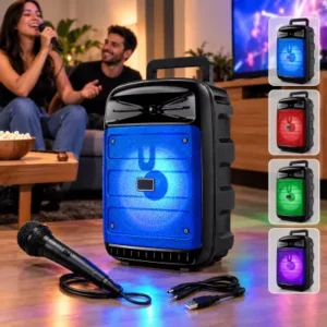Caixa de Som Bluetooth Portátil 200W com Microfone Fornecedor de Atacado para Lojista Revenda Caixa Fechada