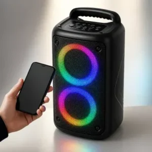 Caixa de Som Bluetooth RGB 100W com Luzes LED Fornecedor de Atacado para Lojista Revenda Caixa Fechada
