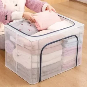 Caixa Organizadora 24L Multiuso com Zíper para Casa e Escritório Fornecedor de Atacado para Lojista Revenda Caixa Fechada