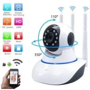 Câmera IP Wifi Wireless Sem Fio Hd 3 Antenas com Visão Noturna – Com Anatel e App Yoosee Fornecedor de Atacado para Lojista Revenda Caixa Fechada