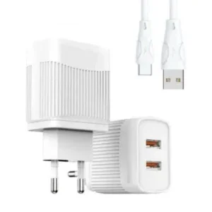 Carregador 5.1A 2 USB Tipo C Turbo Fornecedor de Atacado para Lojista Revenda Caixa Fechada