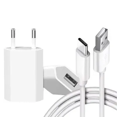 Carregador USB + Cabo Tipo C 10W Fornecedor de Atacado para Lojista Revenda Caixa Fechada