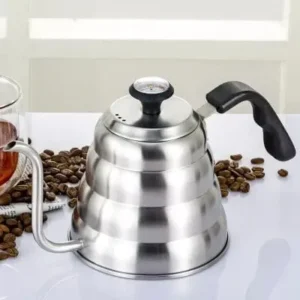 Chaleira Aço Inox Bico De Ganso Com Termômetro 1000ML Fornecedor de Atacado para Lojista Revenda Caixa Fechada