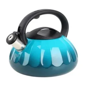 Chaleira Azul Aço Inox Indução Com Apito 3 Litros Fornecedor de Atacado para Lojista Revenda Caixa Fechada