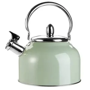 Chaleira Com Apito Moderna Aço Inox 3 Litros Verde Fornecedor de Atacado para Lojista Revenda Caixa Fechada