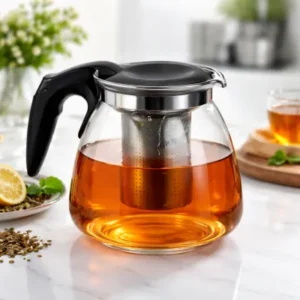 Chaleira De Vidro Com Infusor Para Chá ou Café – 950ml Fornecedor de Atacado para Lojista Revenda Caixa Fechada