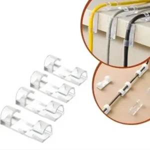Clips Organizador Fixador Adesivo de Cabos e Fios para Parede – kit com 10 Fornecedor de Atacado para Lojista Revenda Caixa Fechada