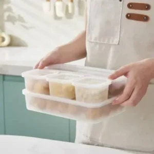 Conjunto de Potes Herméticos de Plástico – Kit com 5 Fornecedor de Atacado para Lojista Revenda Caixa Fechada