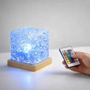 Cubo Luminária Projetor de Luz RGB com Rotação 360° Recarregável e Controle Remoto Fornecedor de Atacado para Lojista Revenda Caixa Fechada