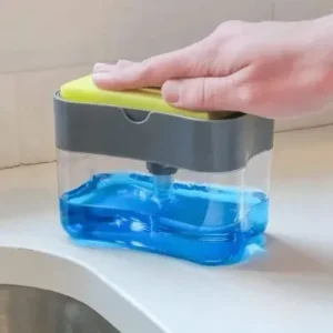 Dispenser Detergente 2 em 1 Esponja Limpeza Louça Dosador Fornecedor de Atacado para Lojista Revenda Caixa Fechada