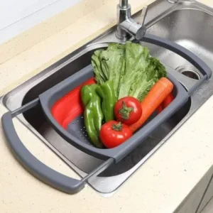 Escorredor De Alimentos Retrátil Extensível de Silicone Fornecedor de Atacado para Lojista Revenda Caixa Fechada