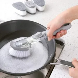 Escova Limpeza 2 em 1 Dispenser Detergente Esponja Cozinha Max Cleaner Fornecedor de Atacado para Lojista Revenda Caixa Fechada
