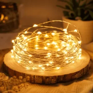 Fio Fada Cordão Decorativo Branco Quente 10 Metros USB e Pilhas Fornecedor de Atacado para Lojista Revenda Caixa Fechada