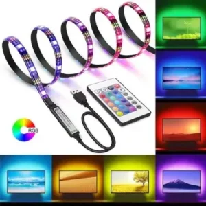 Fita Led RGB Colorida Inteligente Controle Remoto – 7091 – 2 Metros Fornecedor de Atacado para Lojista Revenda Caixa Fechada