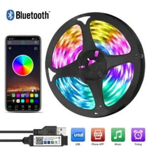 Fita Led Smart Led 5050 RGB Colorida P/ TV e Monitor 5 metros Bluethooth Fornecedor de Atacado para Lojista Revenda Caixa Fechada