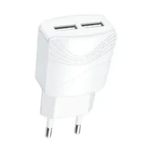 Fonte Carregador Celular 2 Entradas USB 3.1A Carregamento Rápido Fornecedor de Atacado para Lojista Revenda Caixa Fechada