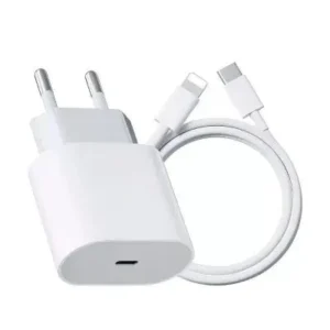 Fonte USB-C + Cabo Carregador IPhone Lightning Fornecedor de Atacado para Lojista Revenda Caixa Fechada