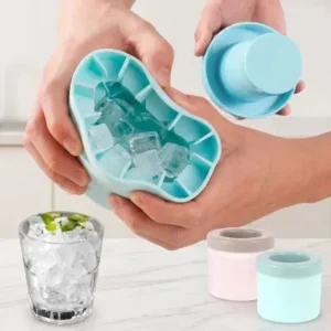 Forma de Gelo Silicone Cubo Flexível Circular Redonda Fornecedor de Atacado para Lojista Revenda Caixa Fechada