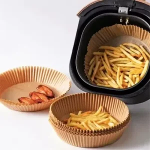 Forro de Papel Antiaderente Para Airfryer – 50 unidades Fornecedor de Atacado para Lojista Revenda Caixa Fechada