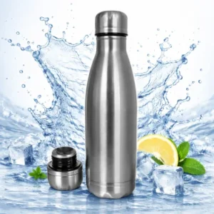 Garrafa Térmica de Inox Cor – Prata 500ml Fornecedor de Atacado para Lojista Revenda Caixa Fechada