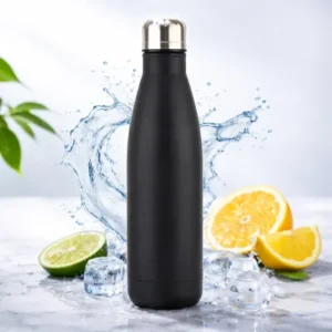 Garrafa Térmica de Inox cor – Preto 500ml Fornecedor de Atacado para Lojista Revenda Caixa Fechada
