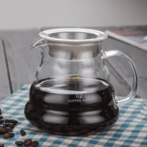 Jarra De Vidro Colméia Com Tampa Para Café 600ml Fornecedor de Atacado para Lojista Revenda Caixa Fechada